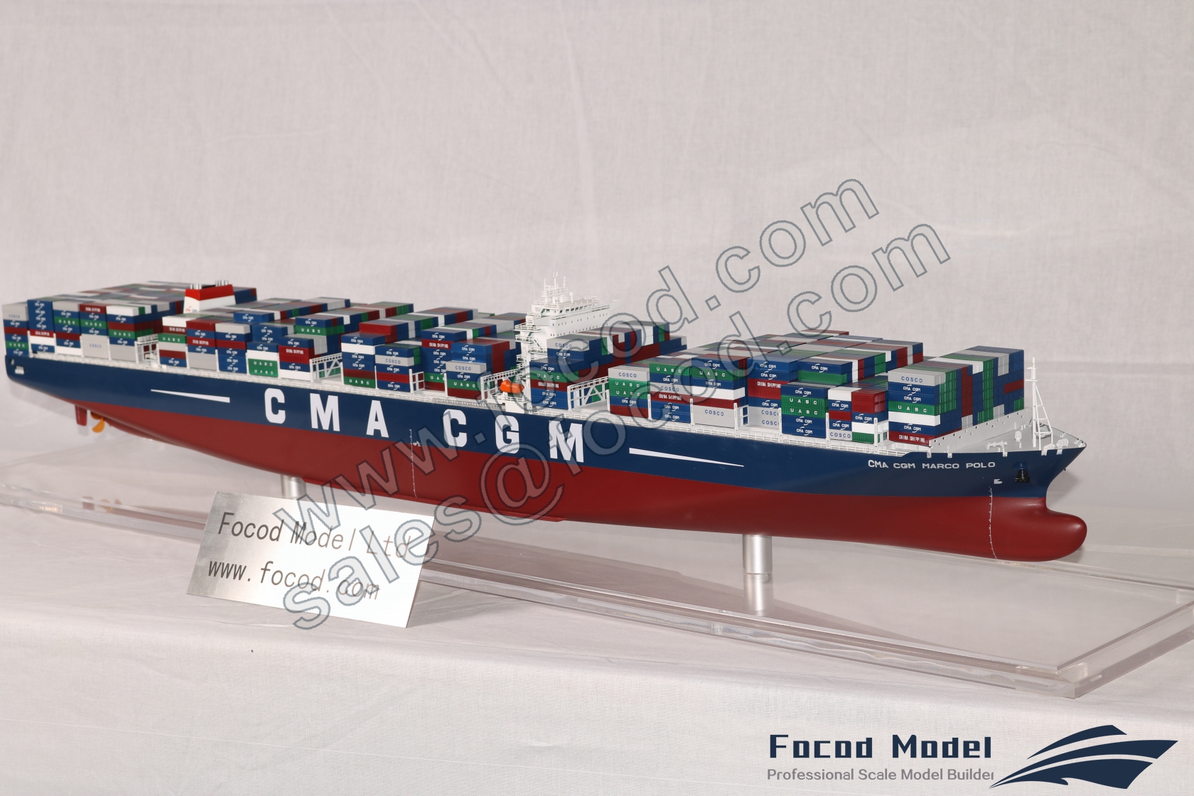 CMA CGM 396米集装箱船“马可波罗”号定制模型